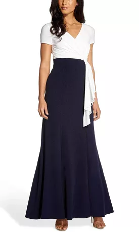 Adrianna Papell AP1E207892 - Tie Strap Trumpet Evening Dress