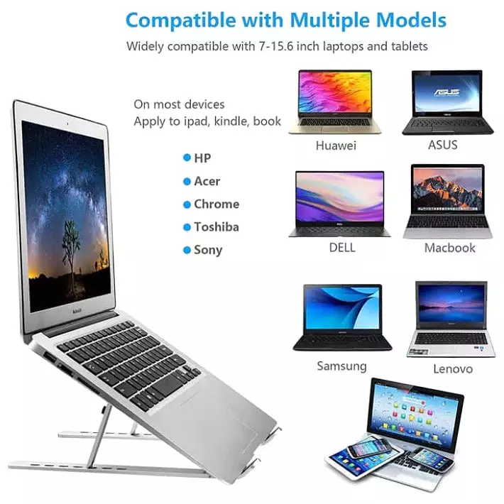 Aluminium Laptop Stand - Silver