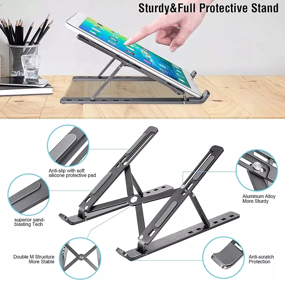 Aluminium Laptop Stand - Silver