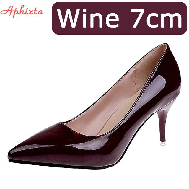 Aphixta 7cm Thin Heels Pumps Women Stiletto-heel Dress Women Shoes