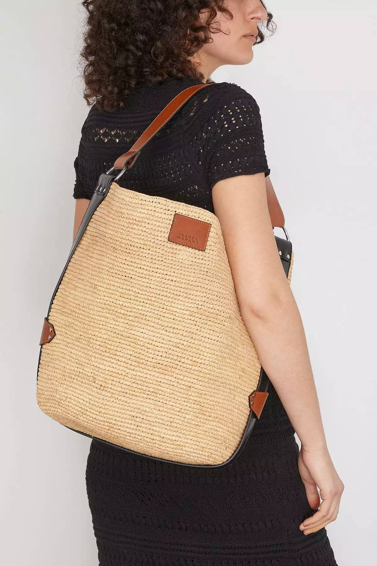 Bayia Shoulder Bag in Natural/Cognac