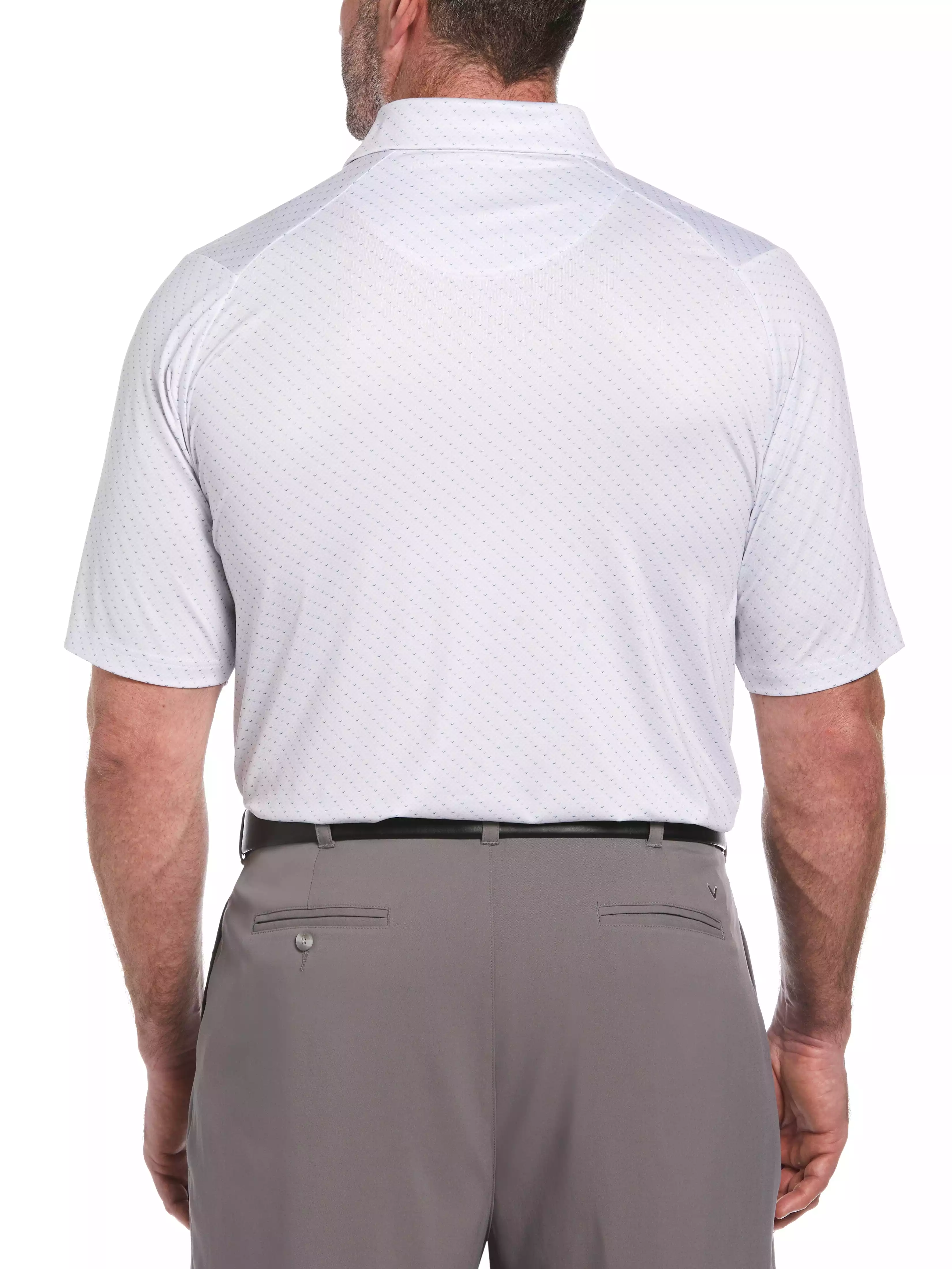 Big & Tall Allover Chevron Golf Polo