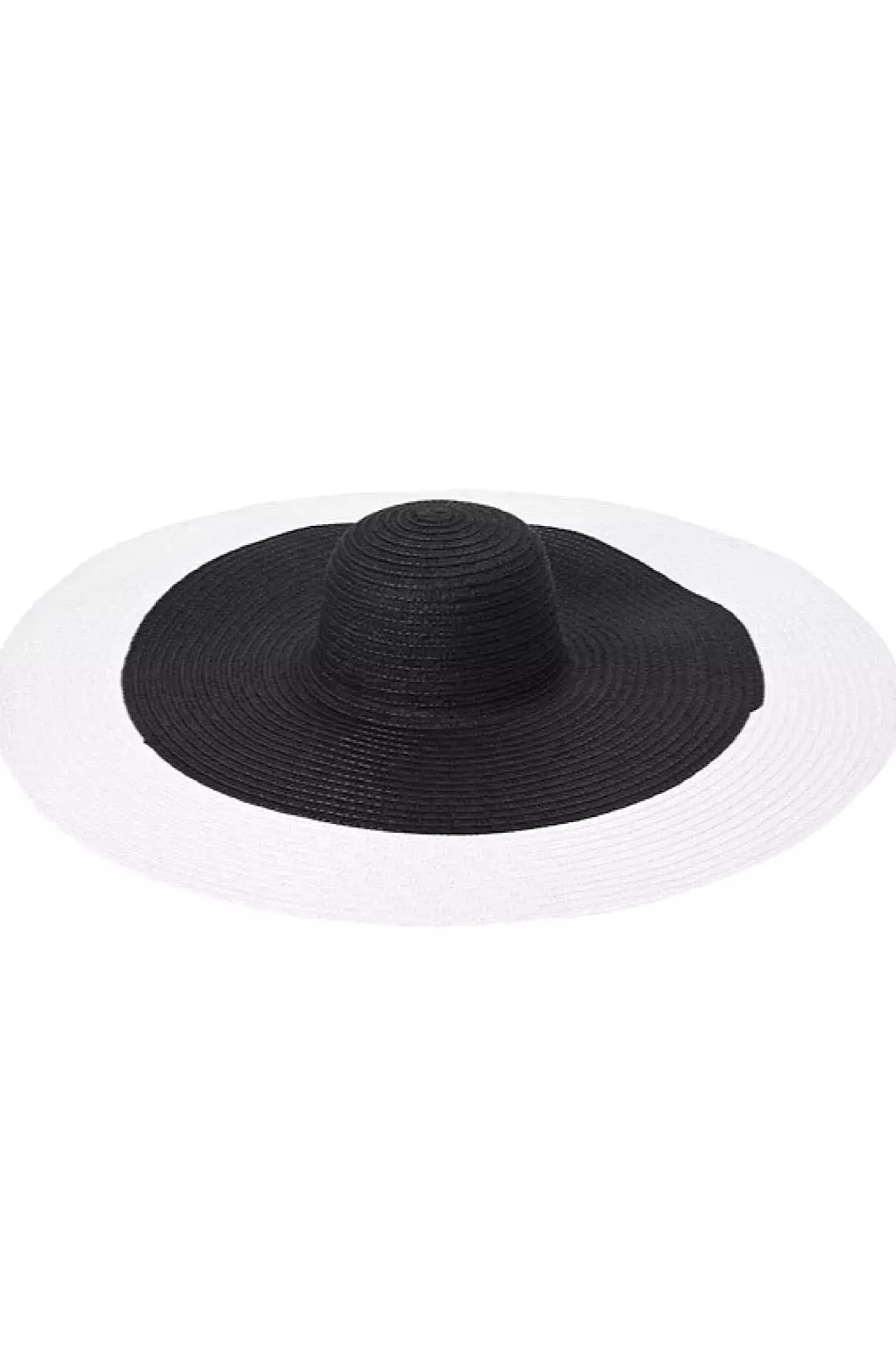 Black White Wide Brim Summer Hat