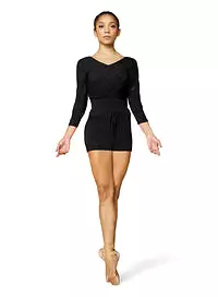 Bloch V-Neck Diamond 3/4 Sleeve Sweater - Z3106