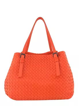 Bottega Veneta Intrecciato Medium A-Shaped Woven Tote Bag