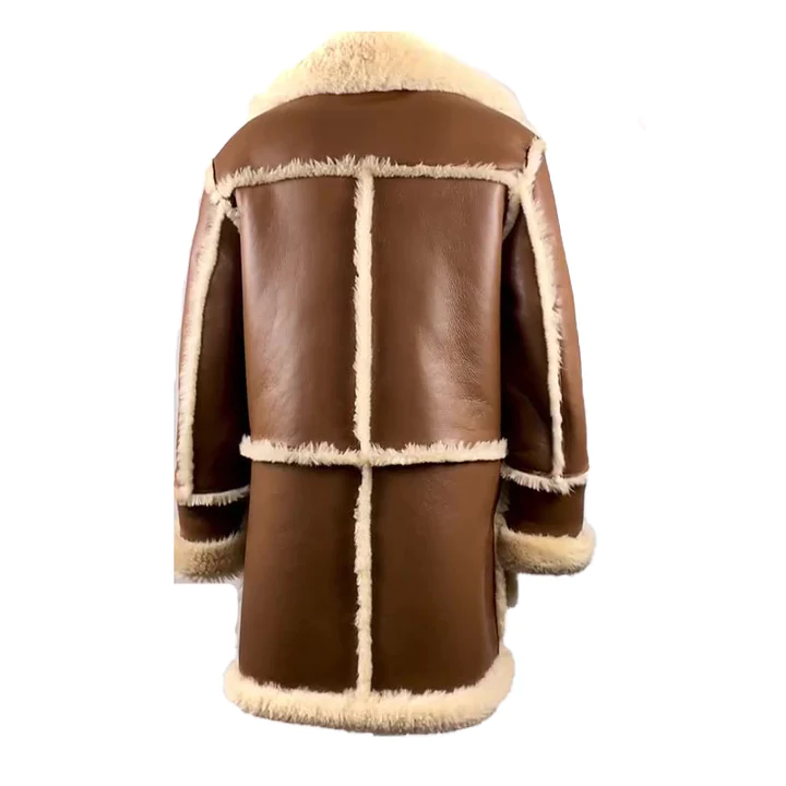 Brock’s Brown Shearling Overcoat