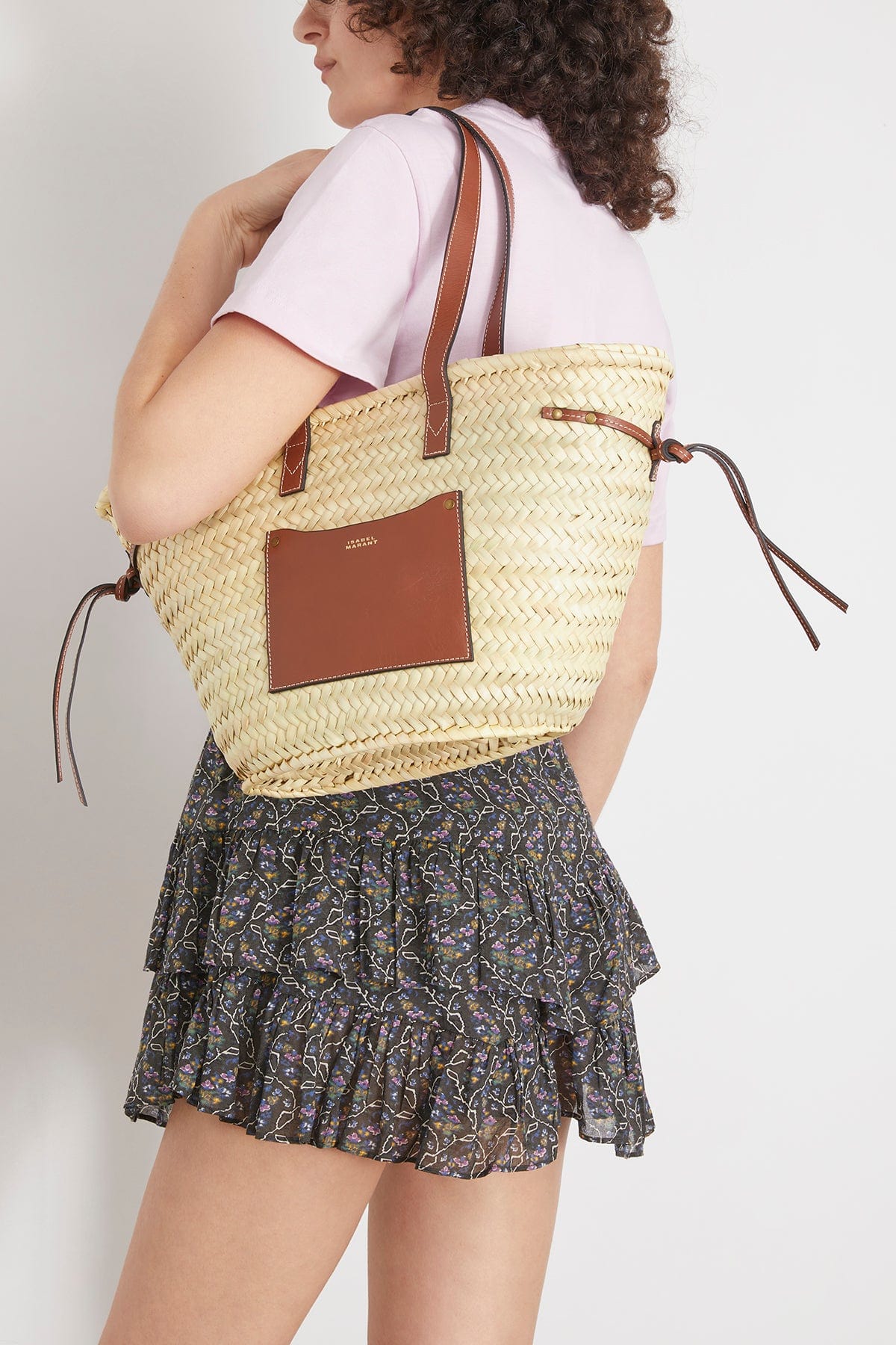 Cadix Shoulder Bag in Natural/Cognac