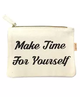 Canvas Pouch - Make Time For Yourself