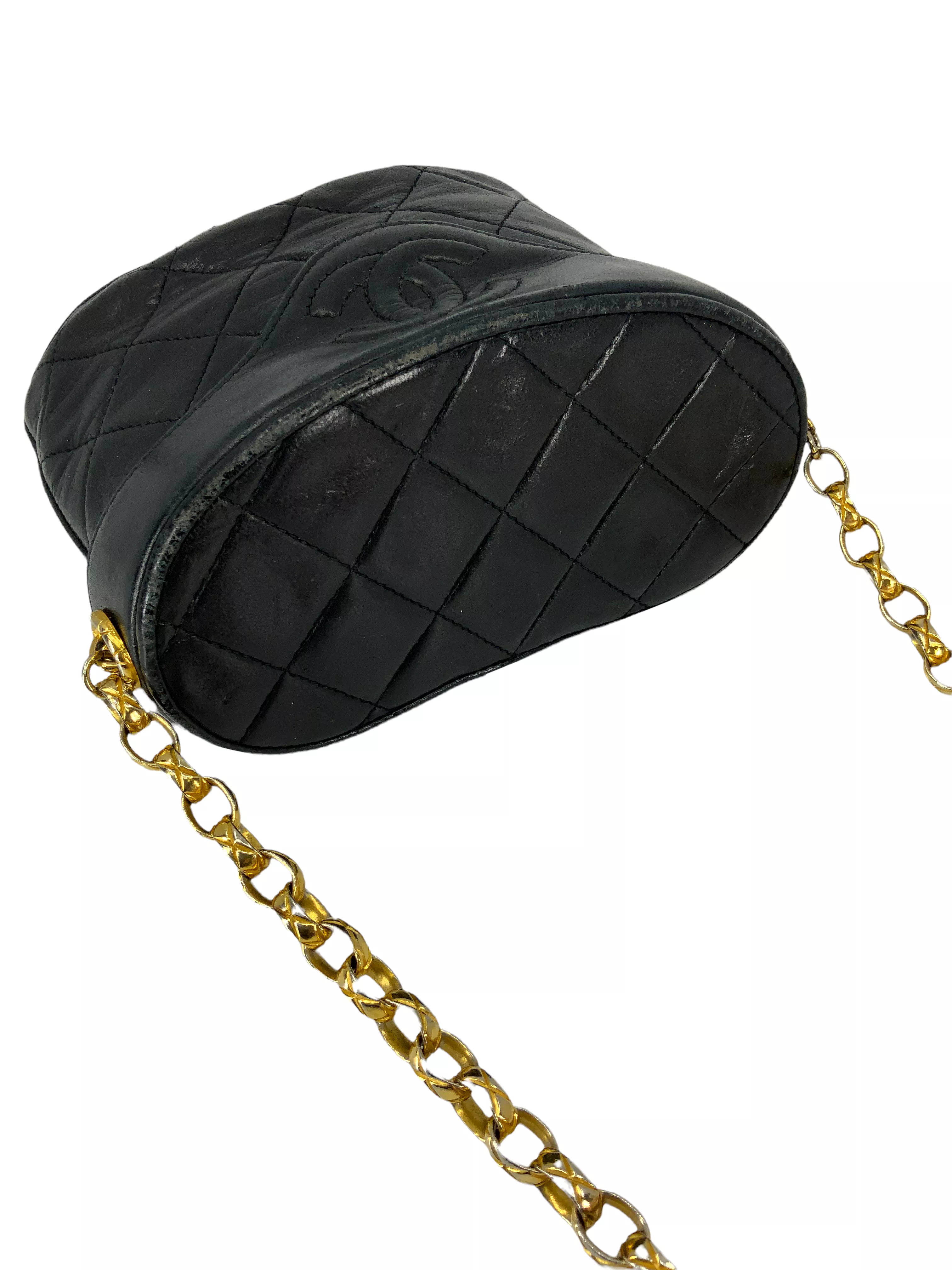 Chanel Vintage Lambskin Bijoux Chain Mini Bucket Bag