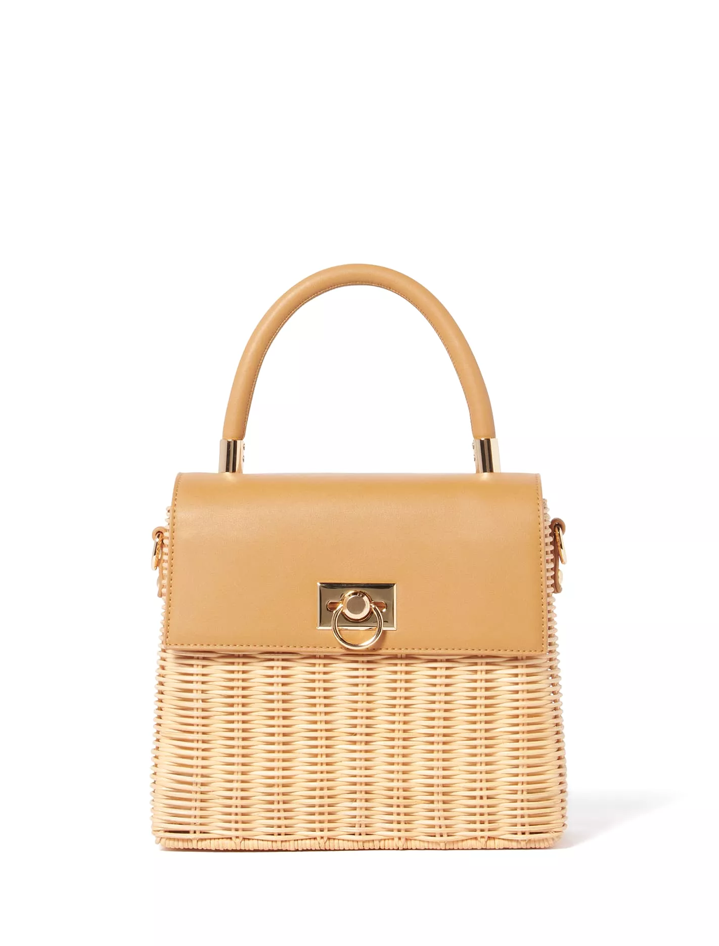 Claire Medium Lock Basket Bag