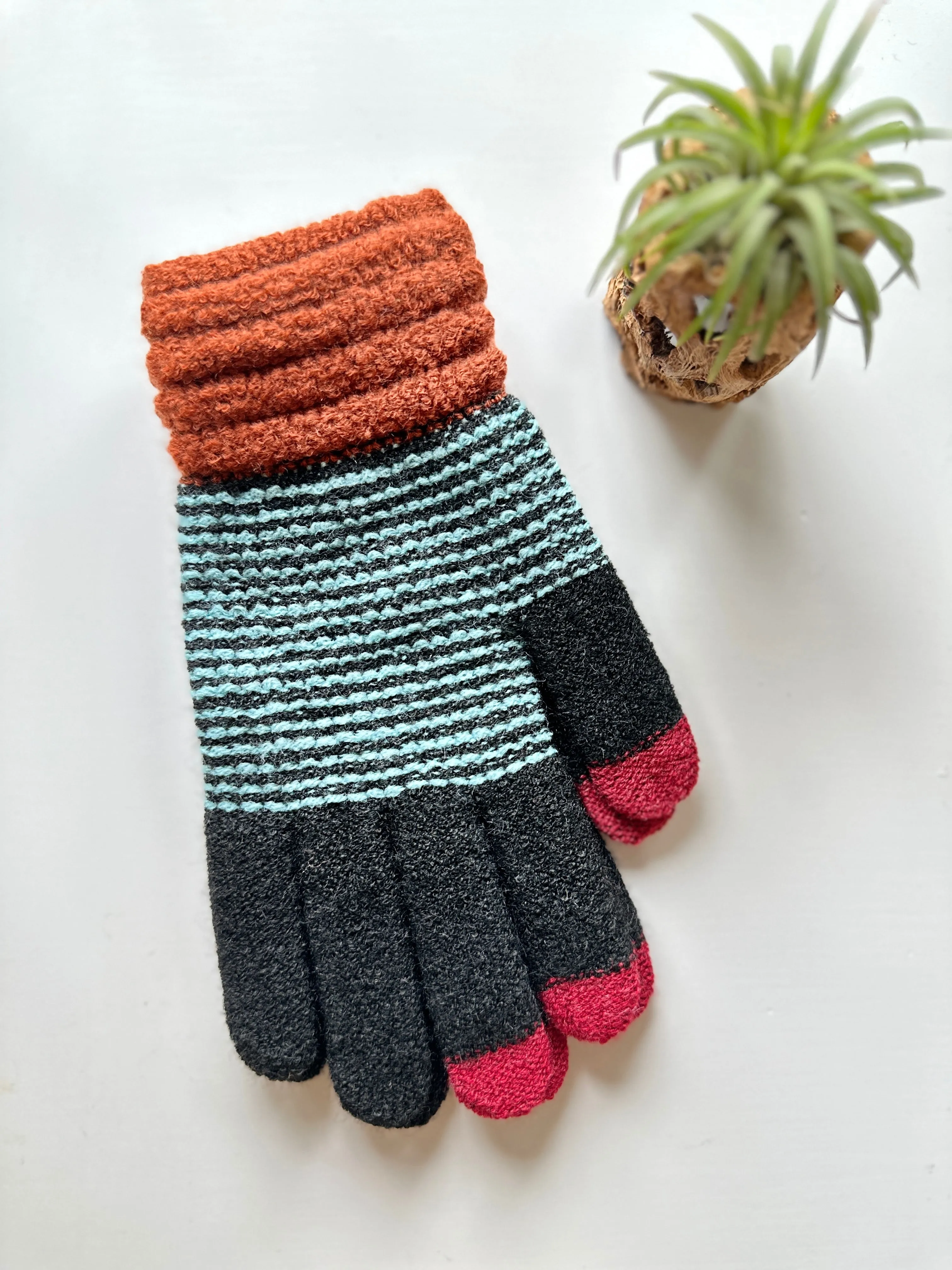 Colorful Multi Color Smart Touch Gloves