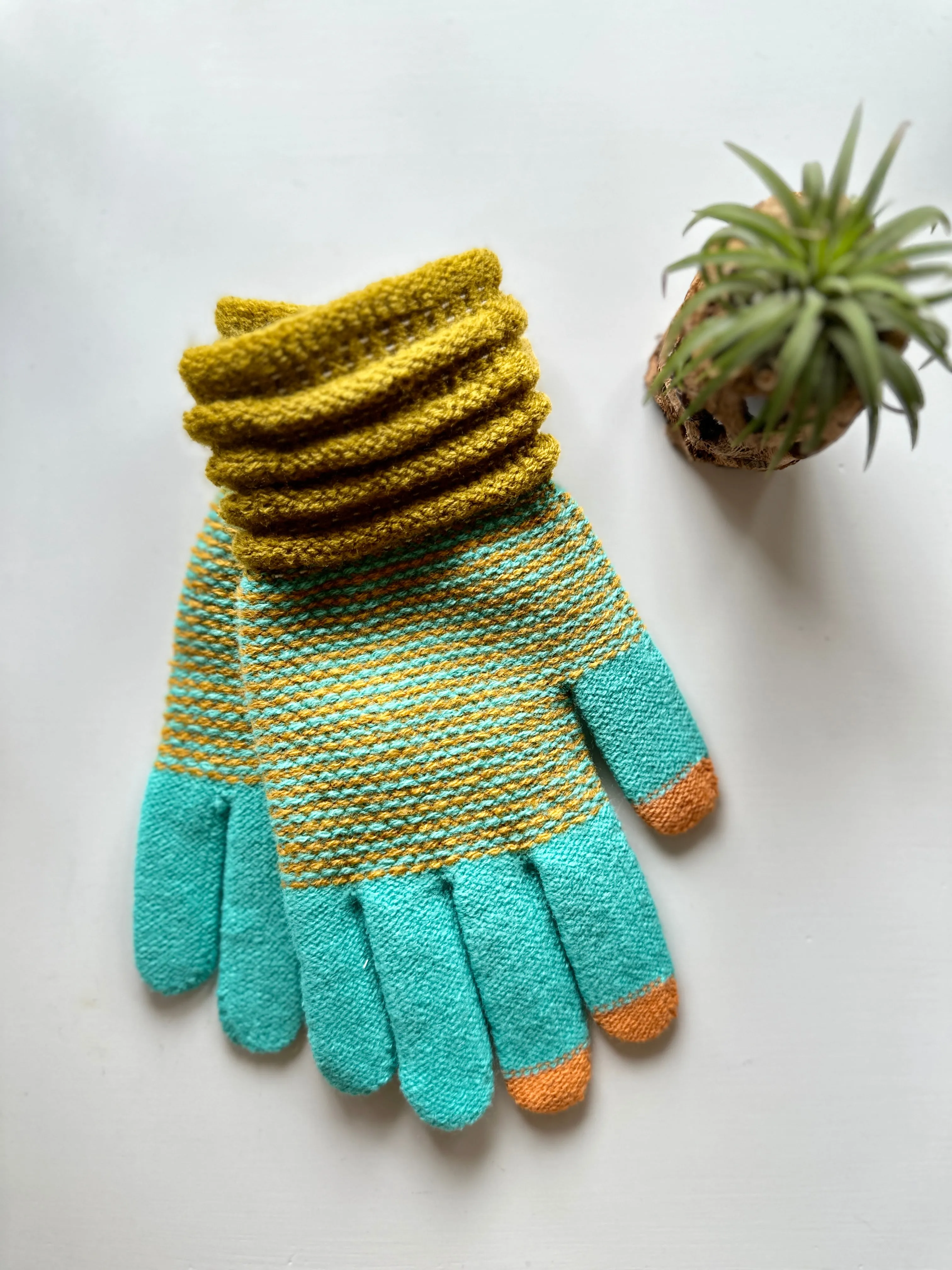 Colorful Multi Color Smart Touch Gloves