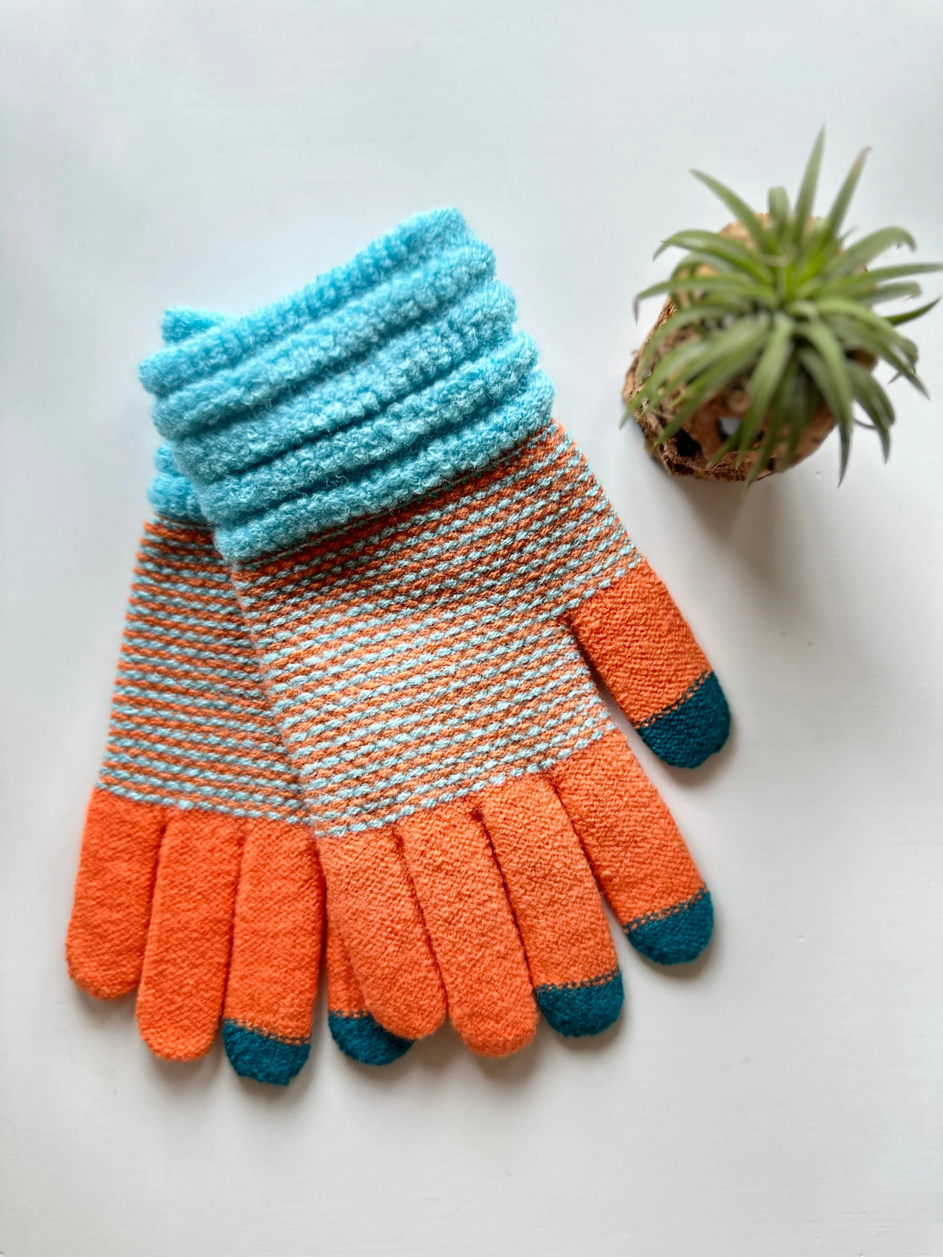 Colorful Multi Color Smart Touch Gloves