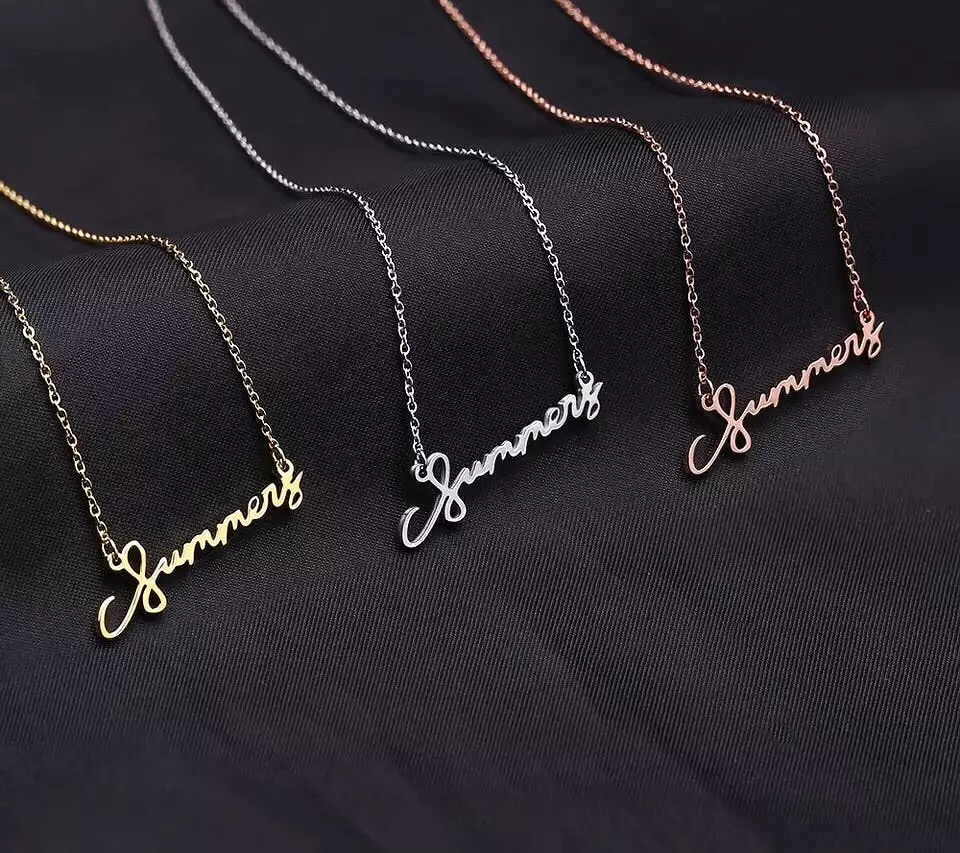 Custom Nameplate Necklace