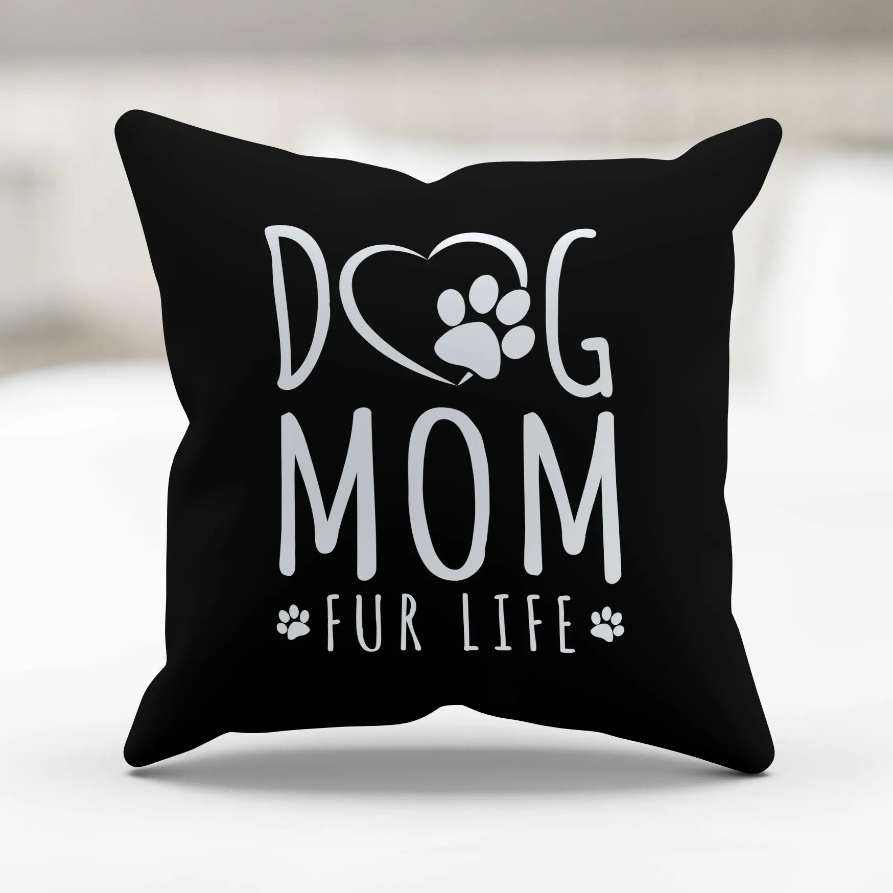 Dog Mom Fur Life Pillow Cover