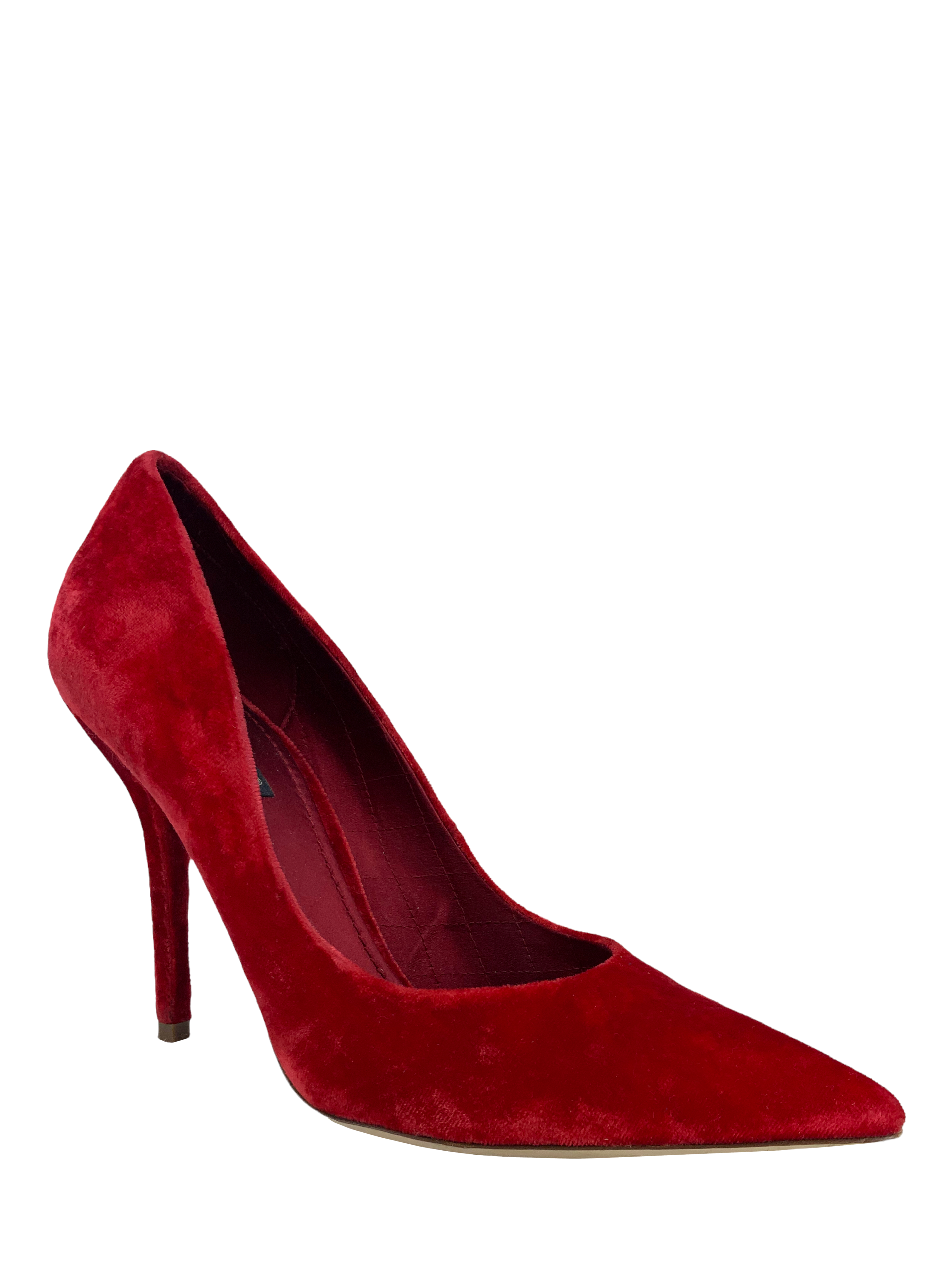 Dolce & Gabbana Velvet Pointed Toe Pumps Size 8.5