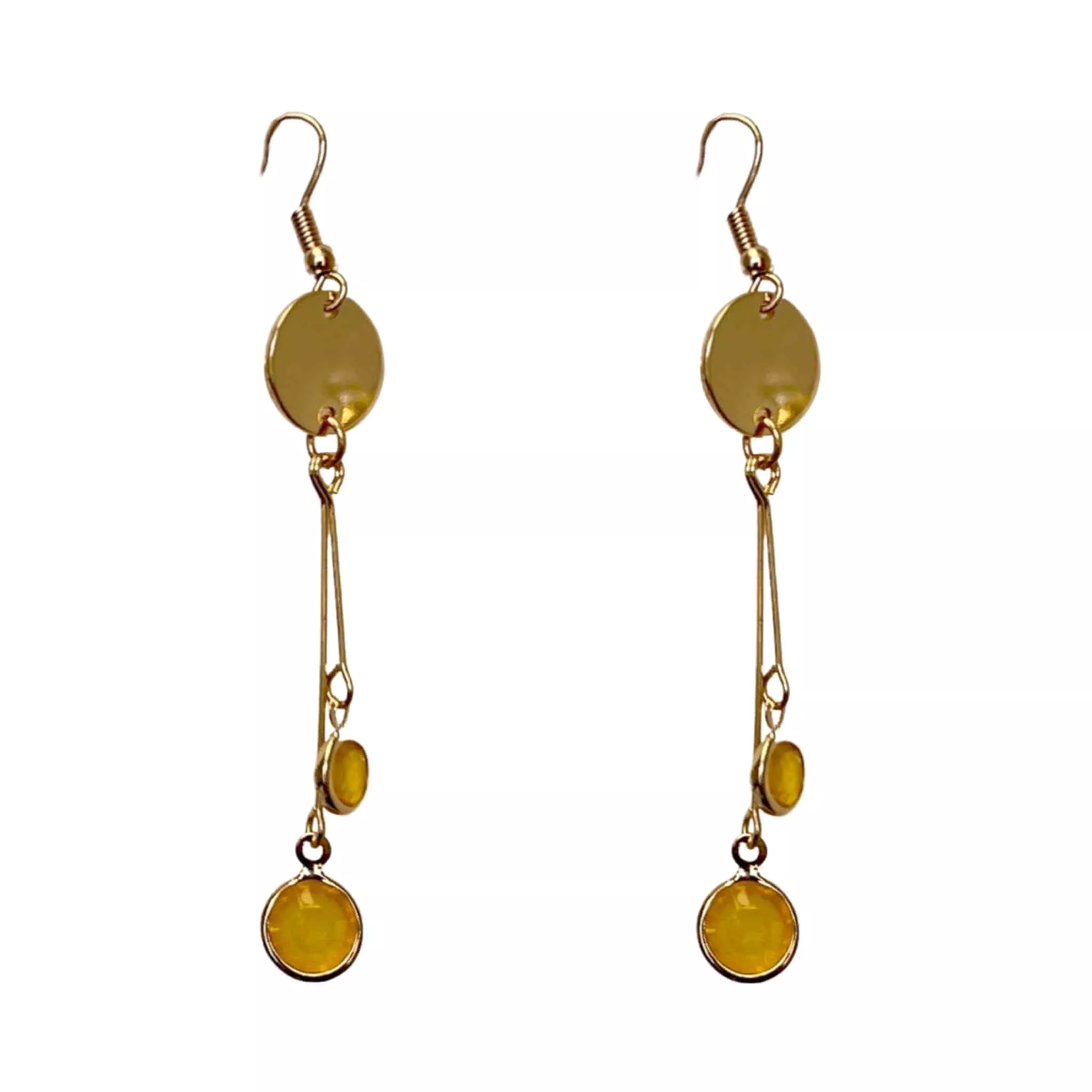 Gold-Tone Drop Earrings