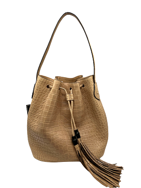 Gucci Lady Tassel Crocodile Bucket Bag