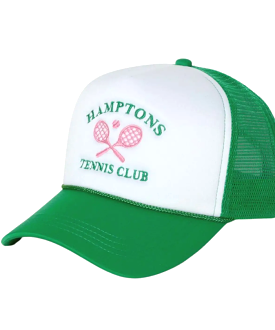 Hamptons Tennis Club Hat - Kelly Green