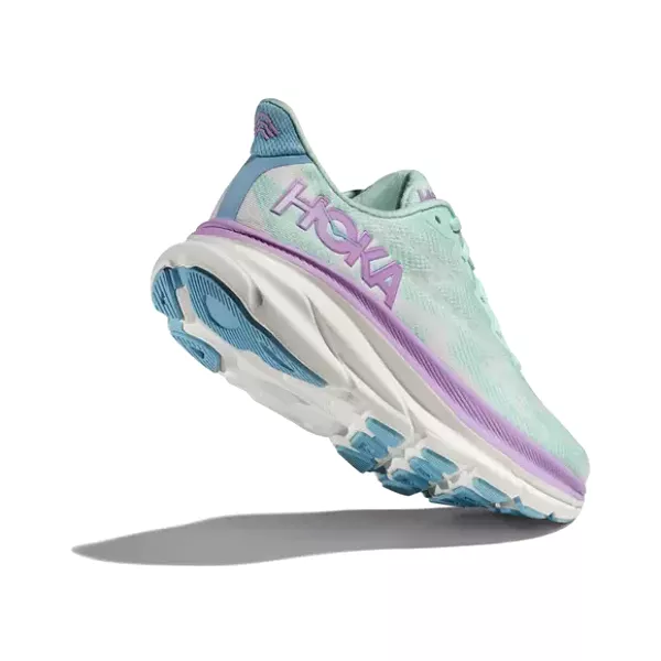 HOKA Women's Clifton 9 Wide Sunlit Ocean/Lilac Mist