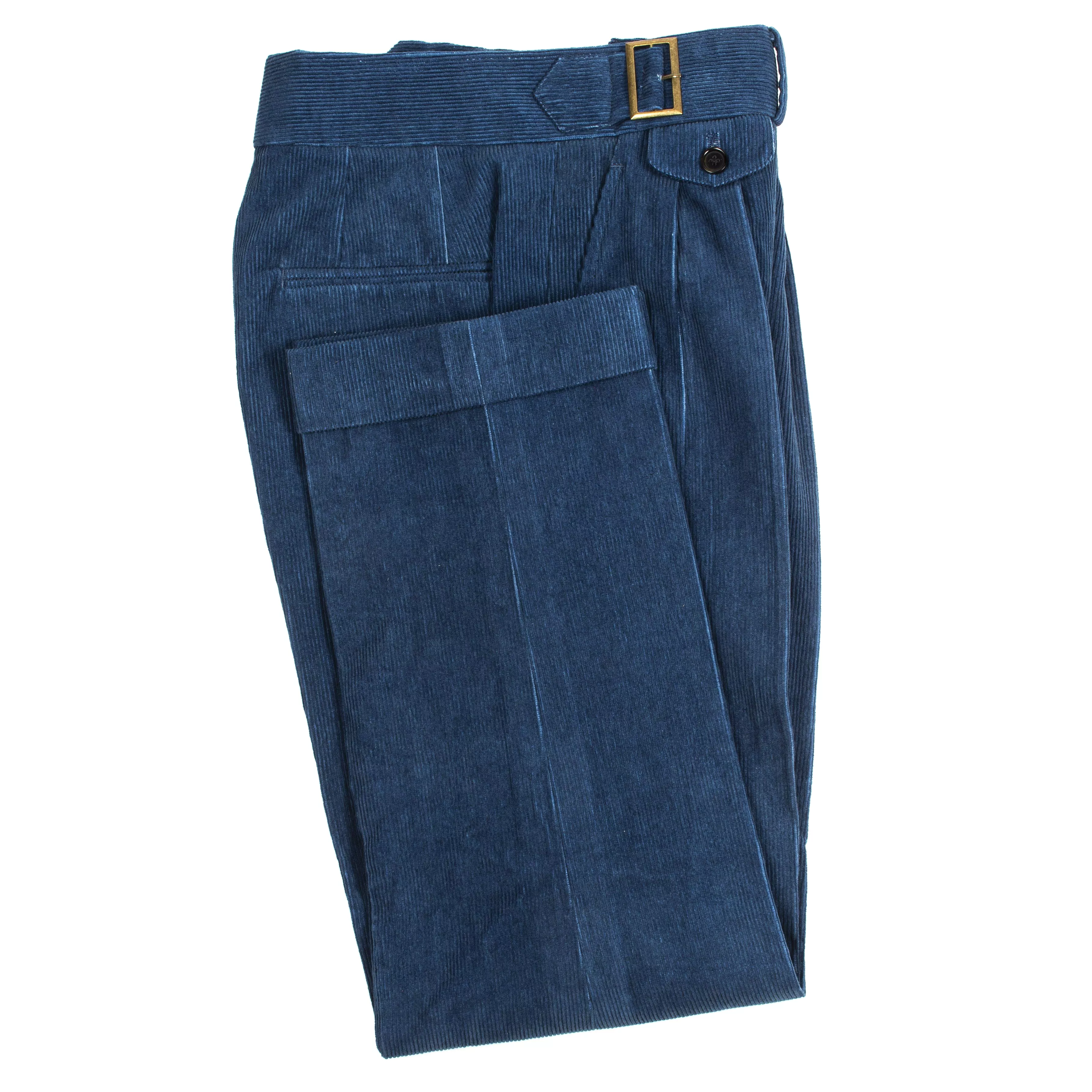 Indigo Corduroy Custom Trousers