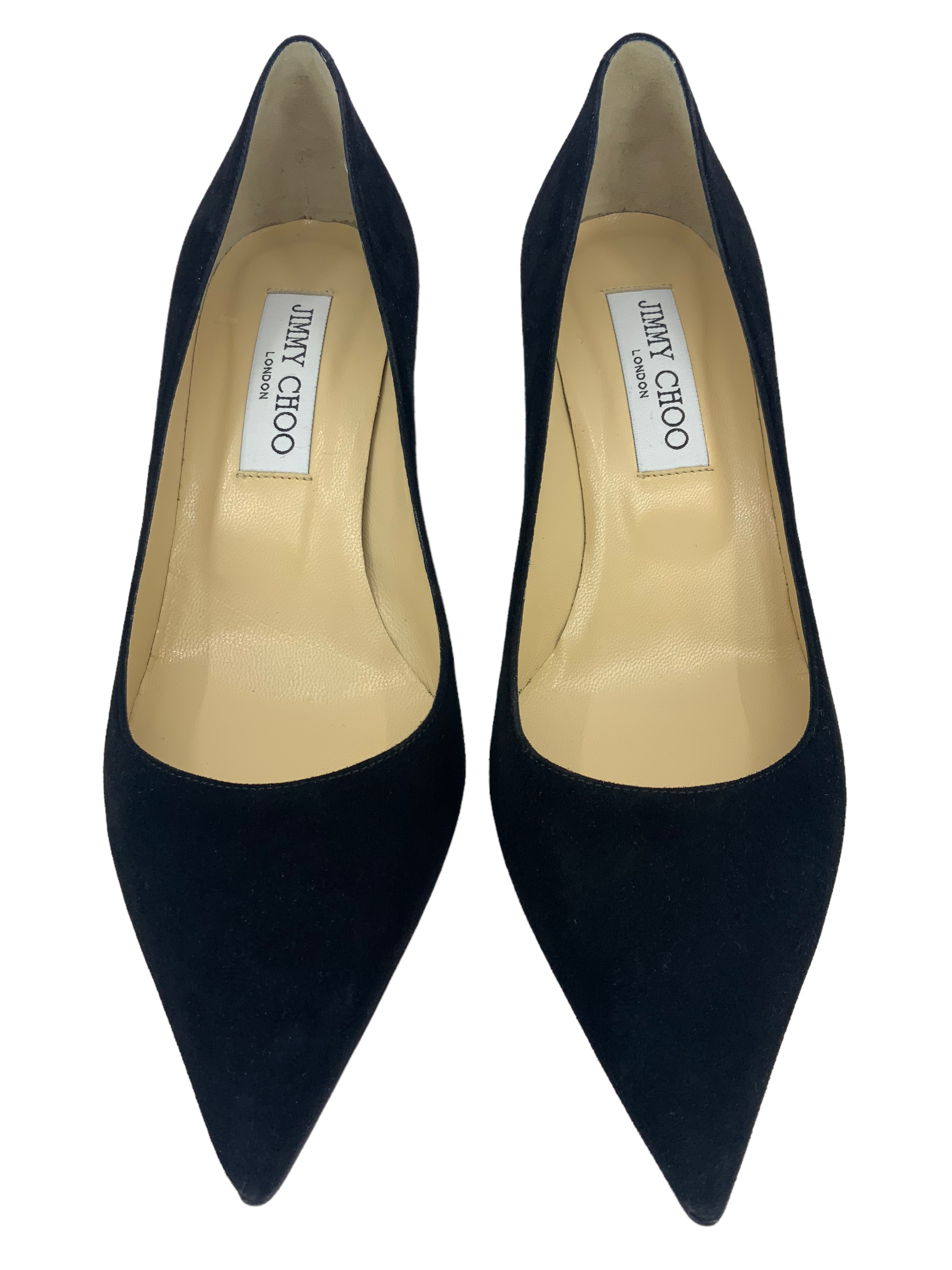 Jimmy Choo Lizzy Suede Pointed-Toe Pumps Size 6.5