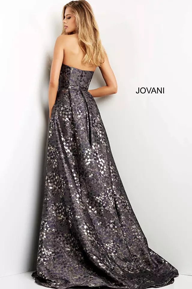 Jovani 06255 Strapless Fitted Evening Dress