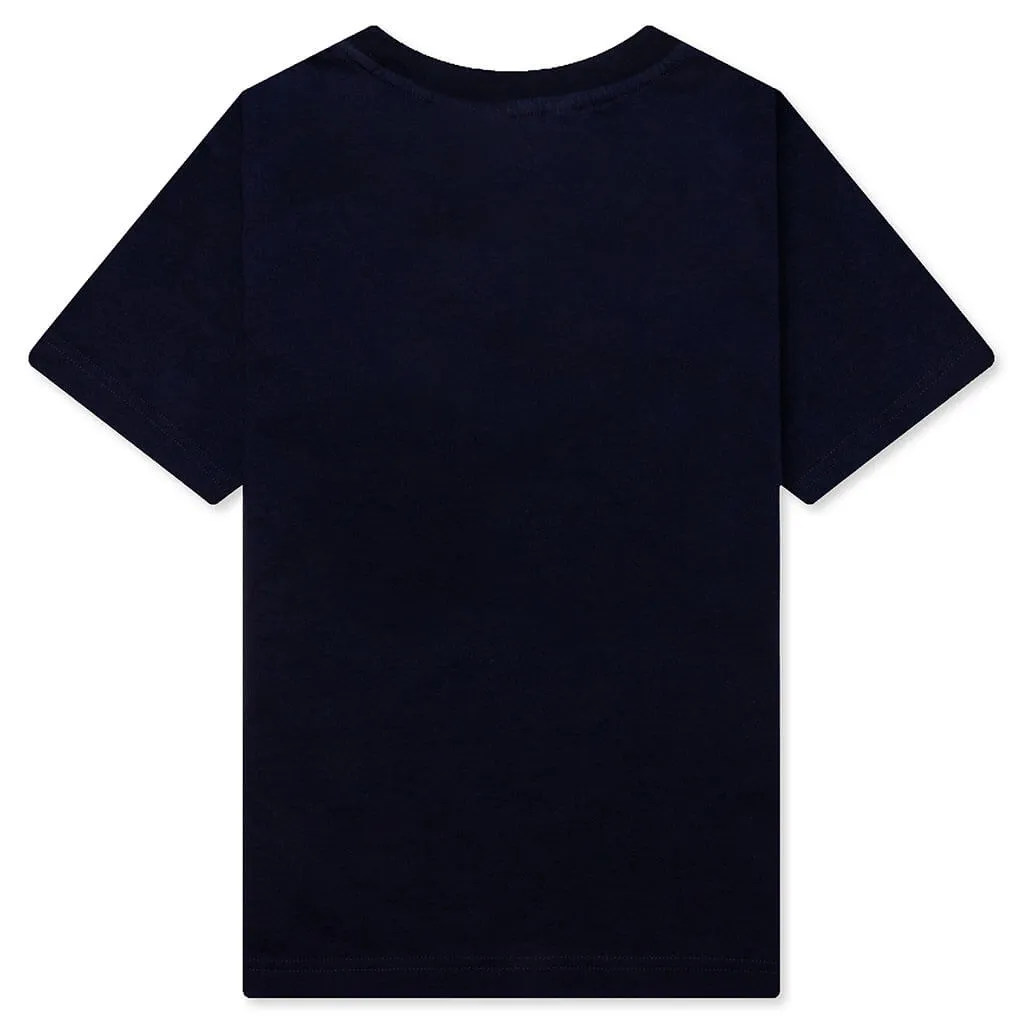 Kid's Bear T-Shirt S/S - Navy/Blue