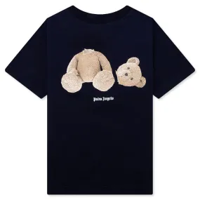 Kid's Bear T-Shirt S/S - Navy/Blue