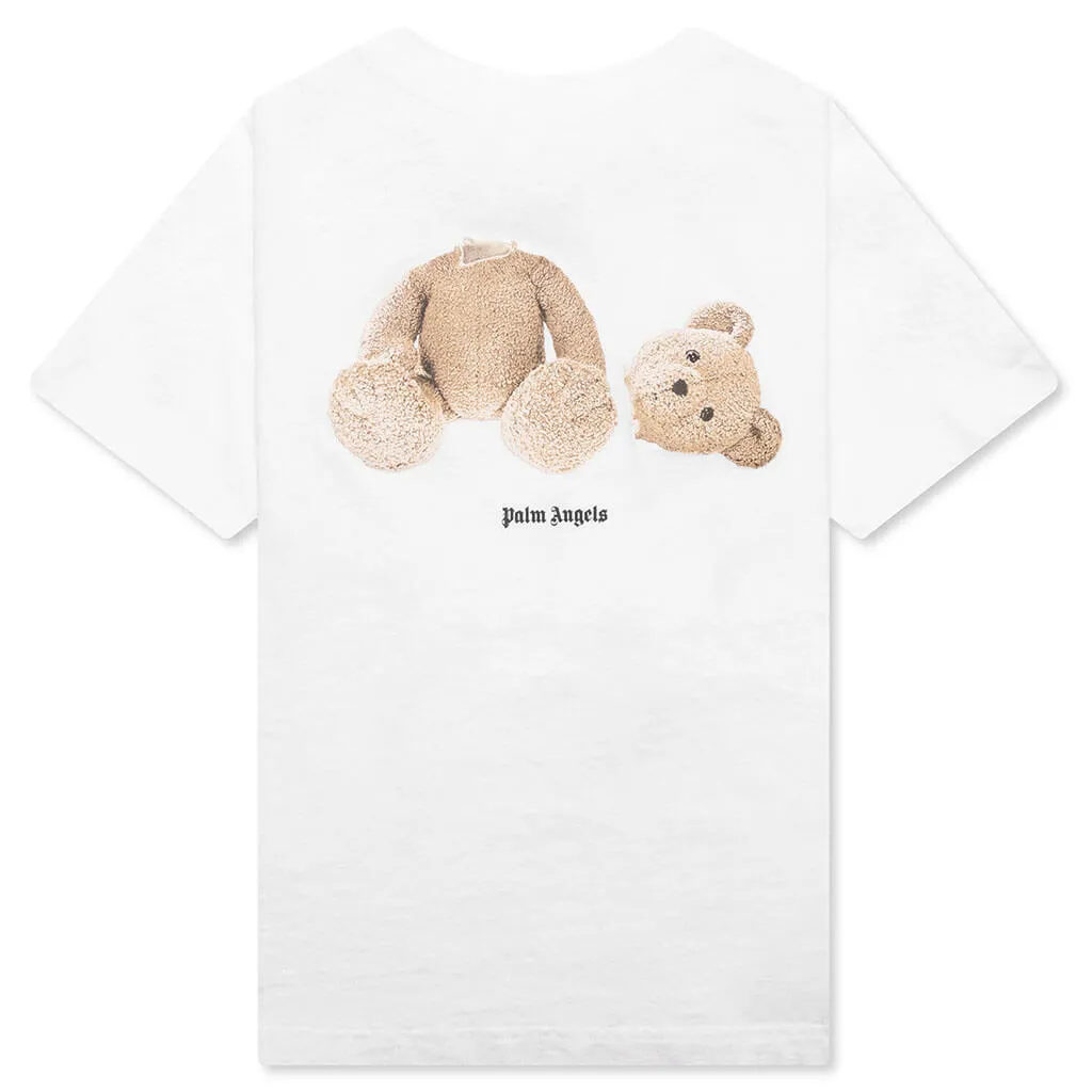 Kid's Bear T-Shirt S/S - White/Brown