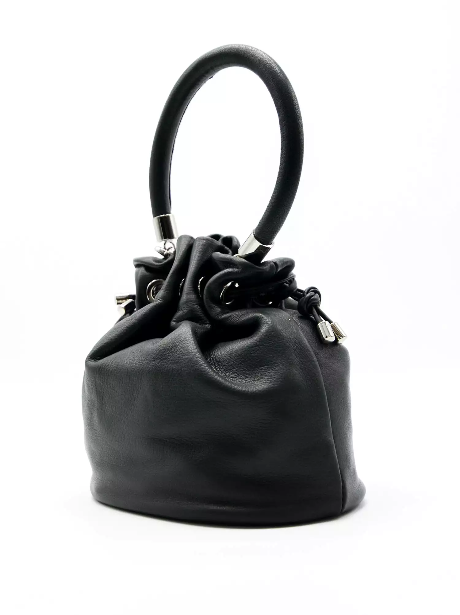 LEATHER BUCKET BAG