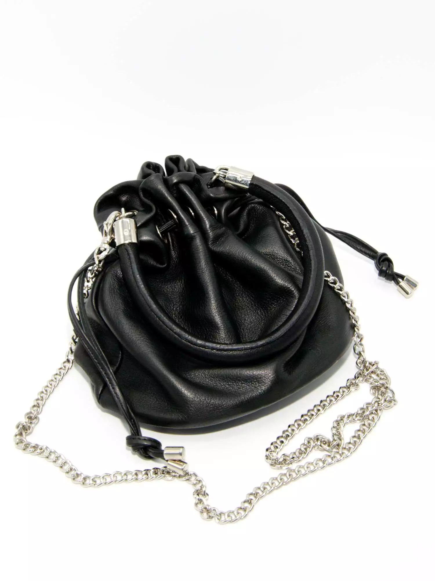 LEATHER BUCKET BAG