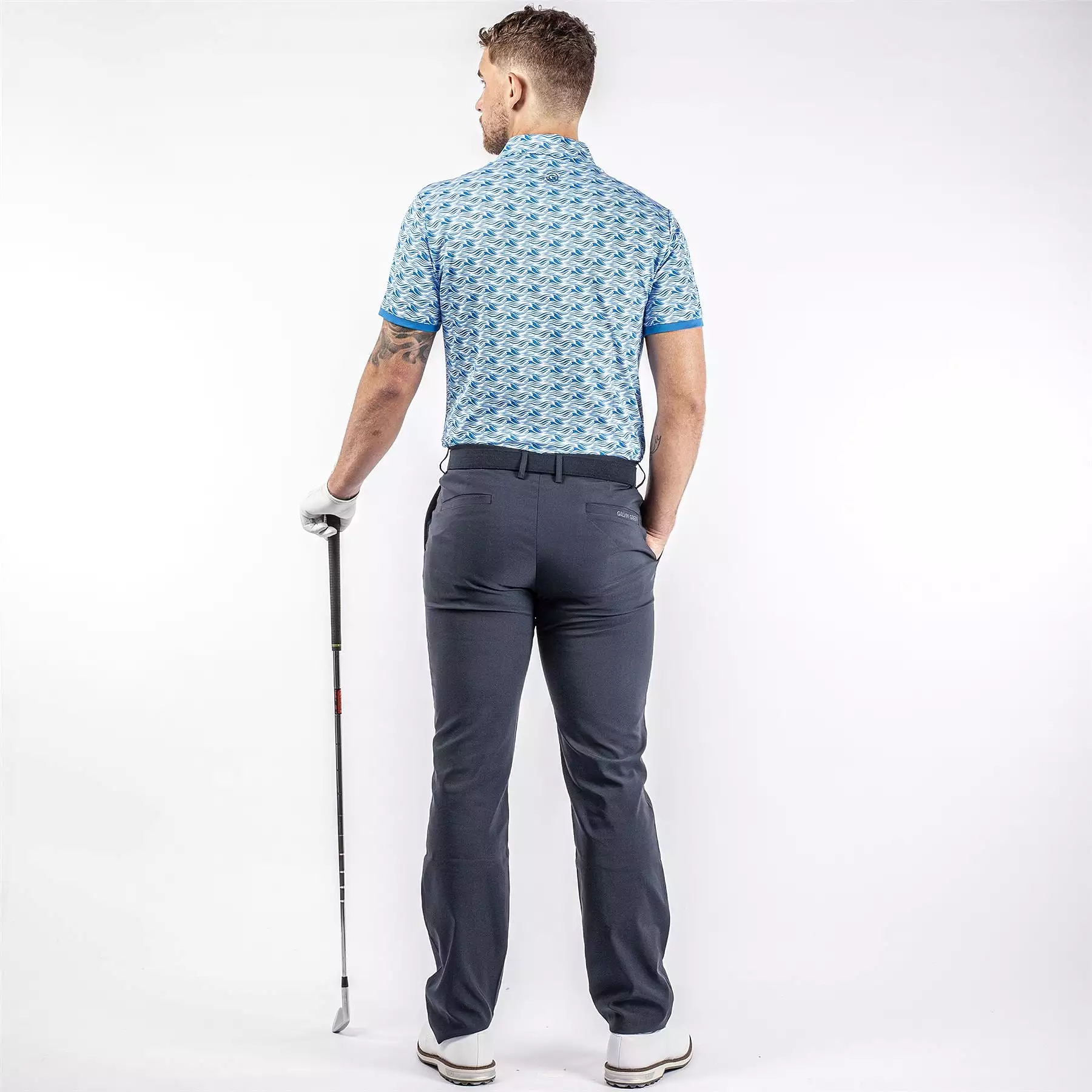 Madden Ventil8+ Stretch Regular FIt Polo Blue/White - AW23