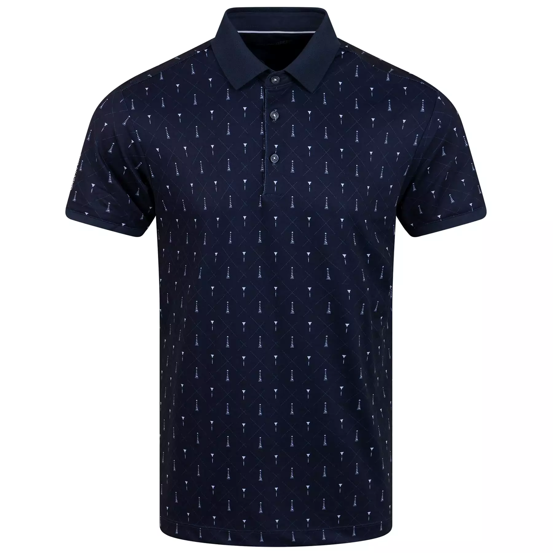 Manolo Ventil8+ Stretch Regular Fit Polo Navy/White - AW23