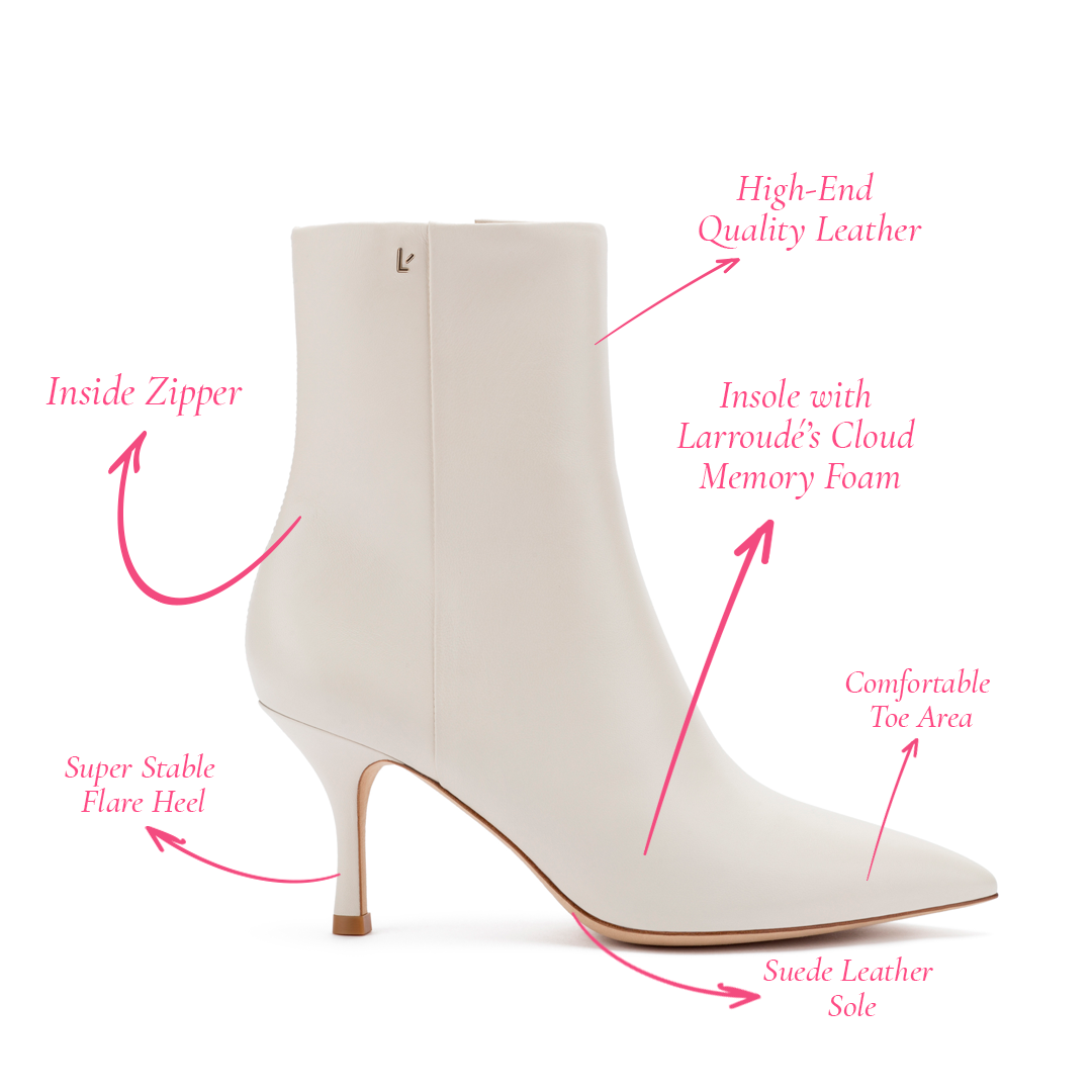 Mini Kate Boot In Ivory Leather