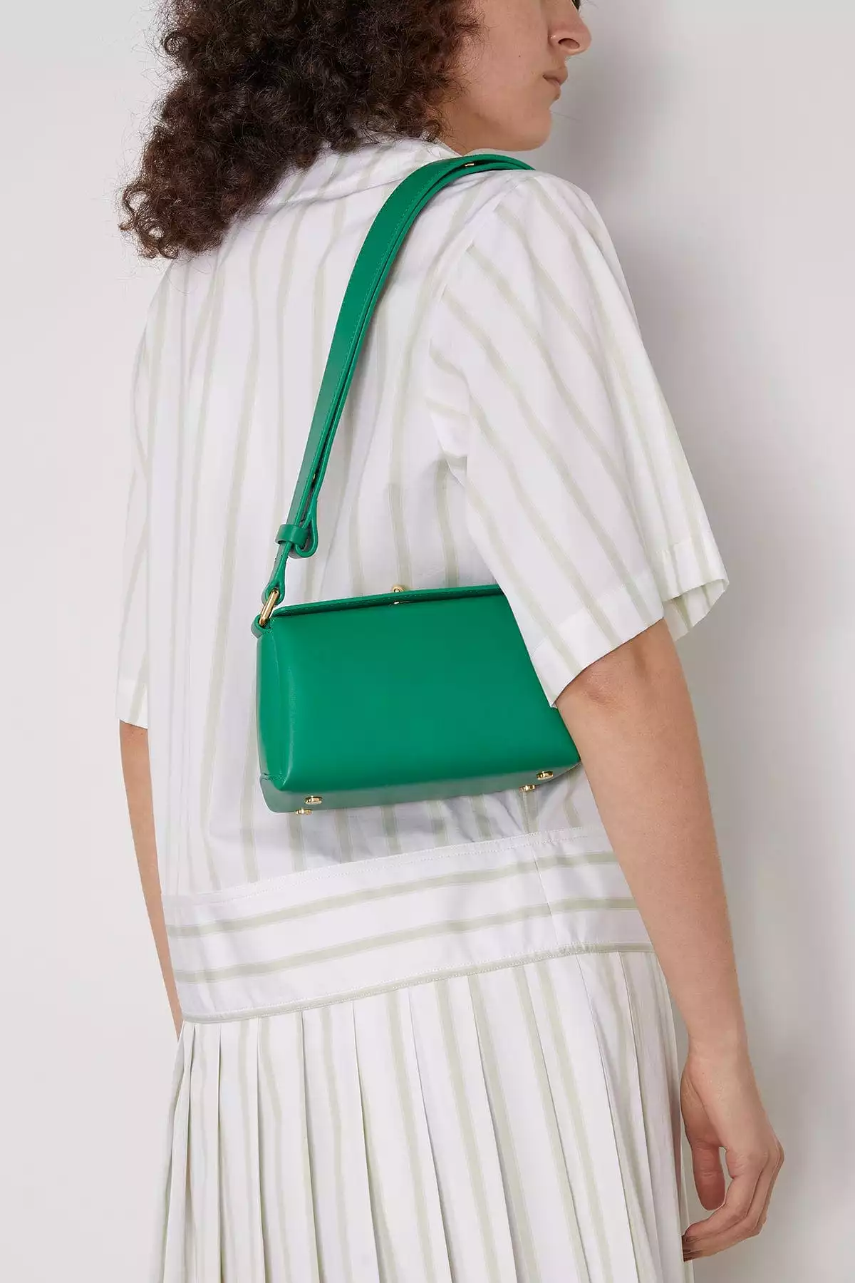 Mini Shoulder Bag in Emerald