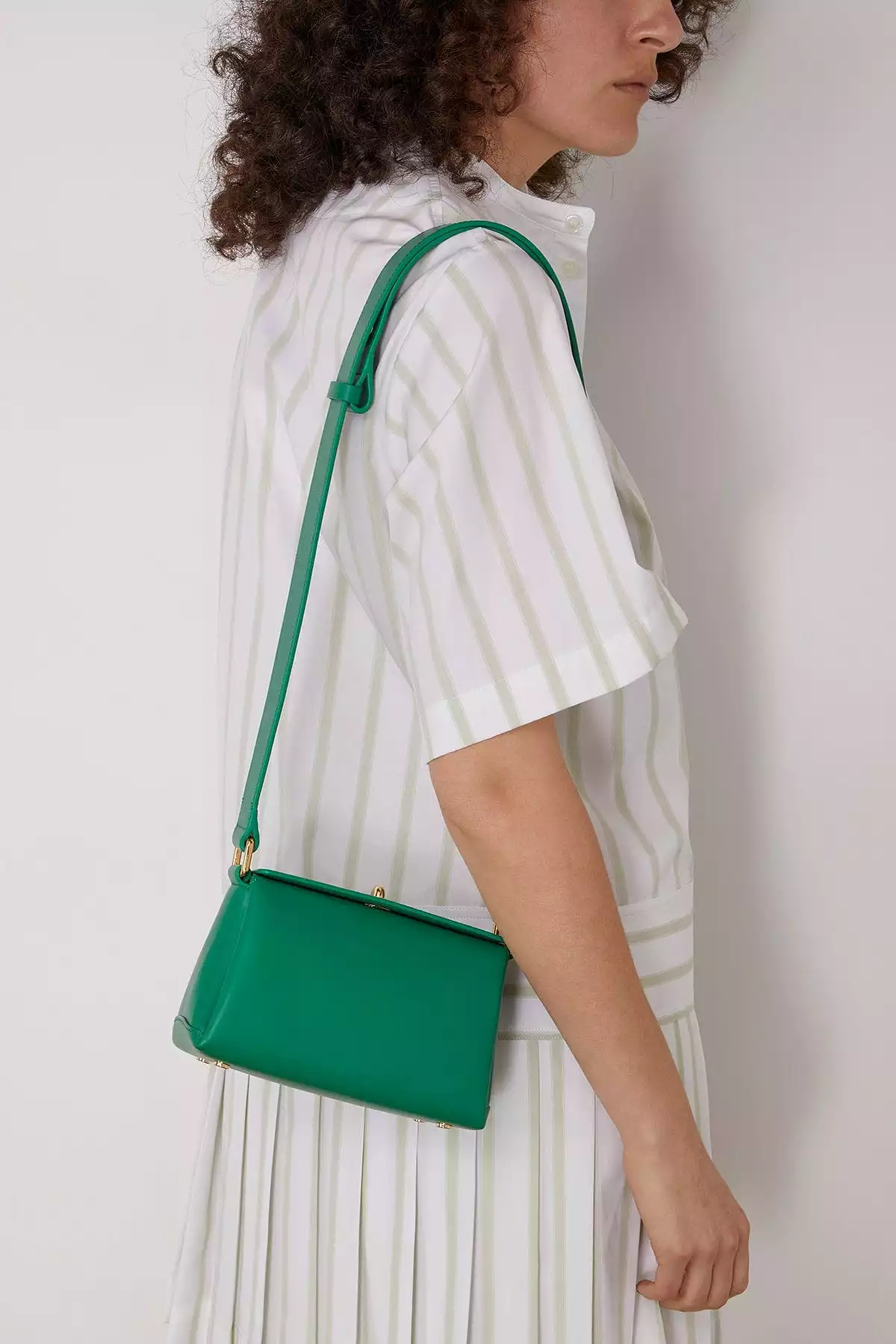 Mini Shoulder Bag in Emerald