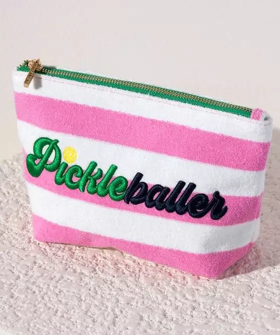 Pickleballer Zip Pouch - Pink