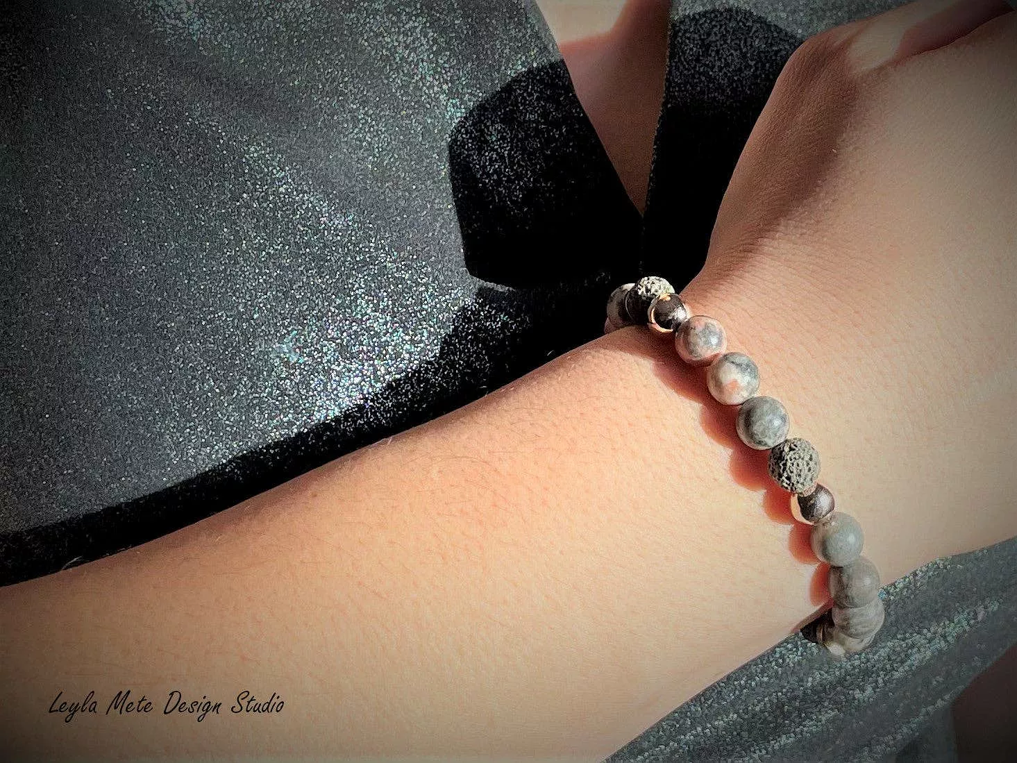 Pink Zebra Stone Bracelet