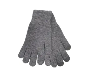 Pissenlit Merino Wool Touchscreen Gloves - Gray & Black Colors