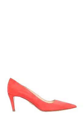 Prada Coral Suede Pointed Toe Pumps Size 40