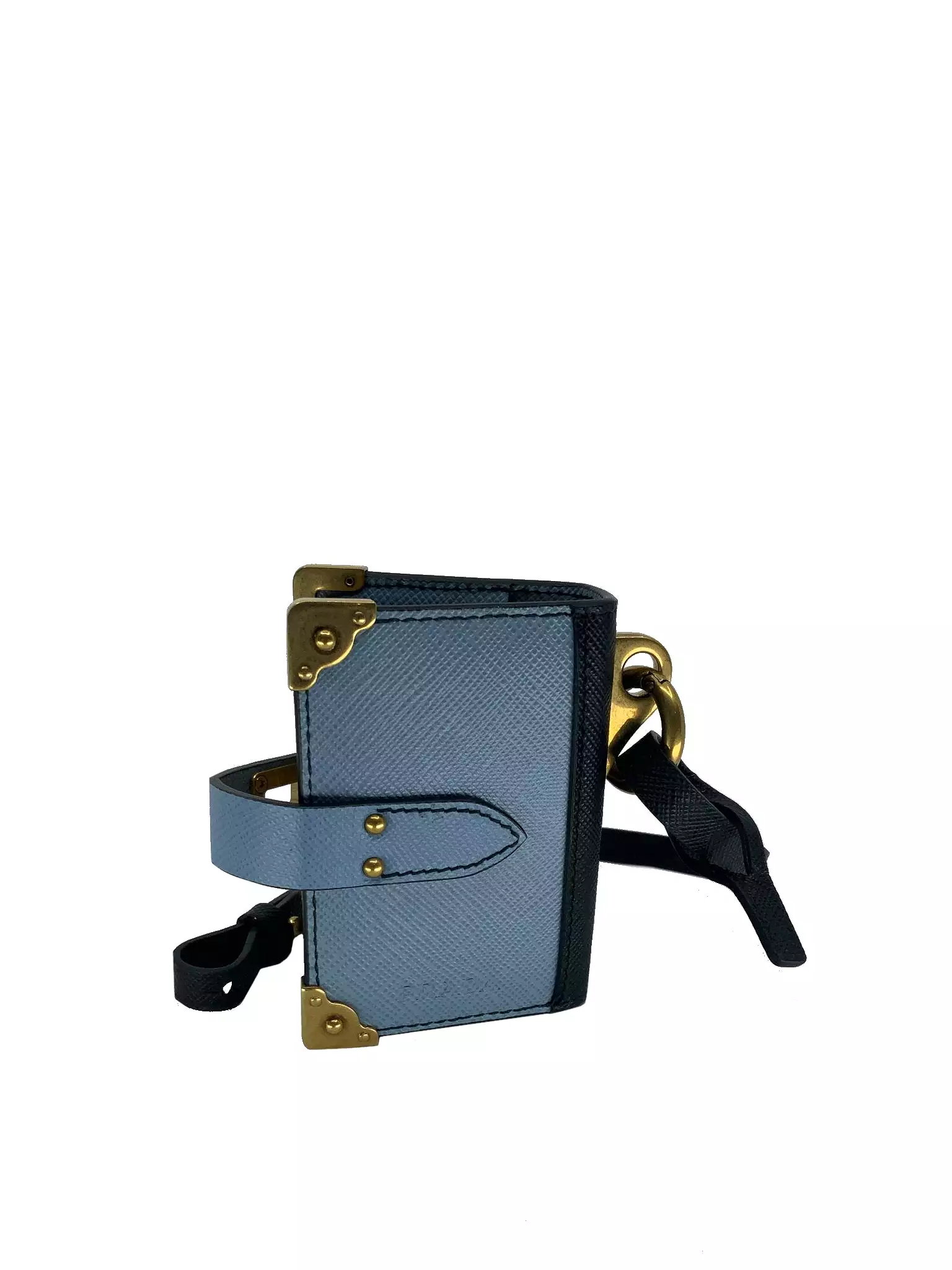 Prada Saffiano Leather Trick Note Book Bag Charm