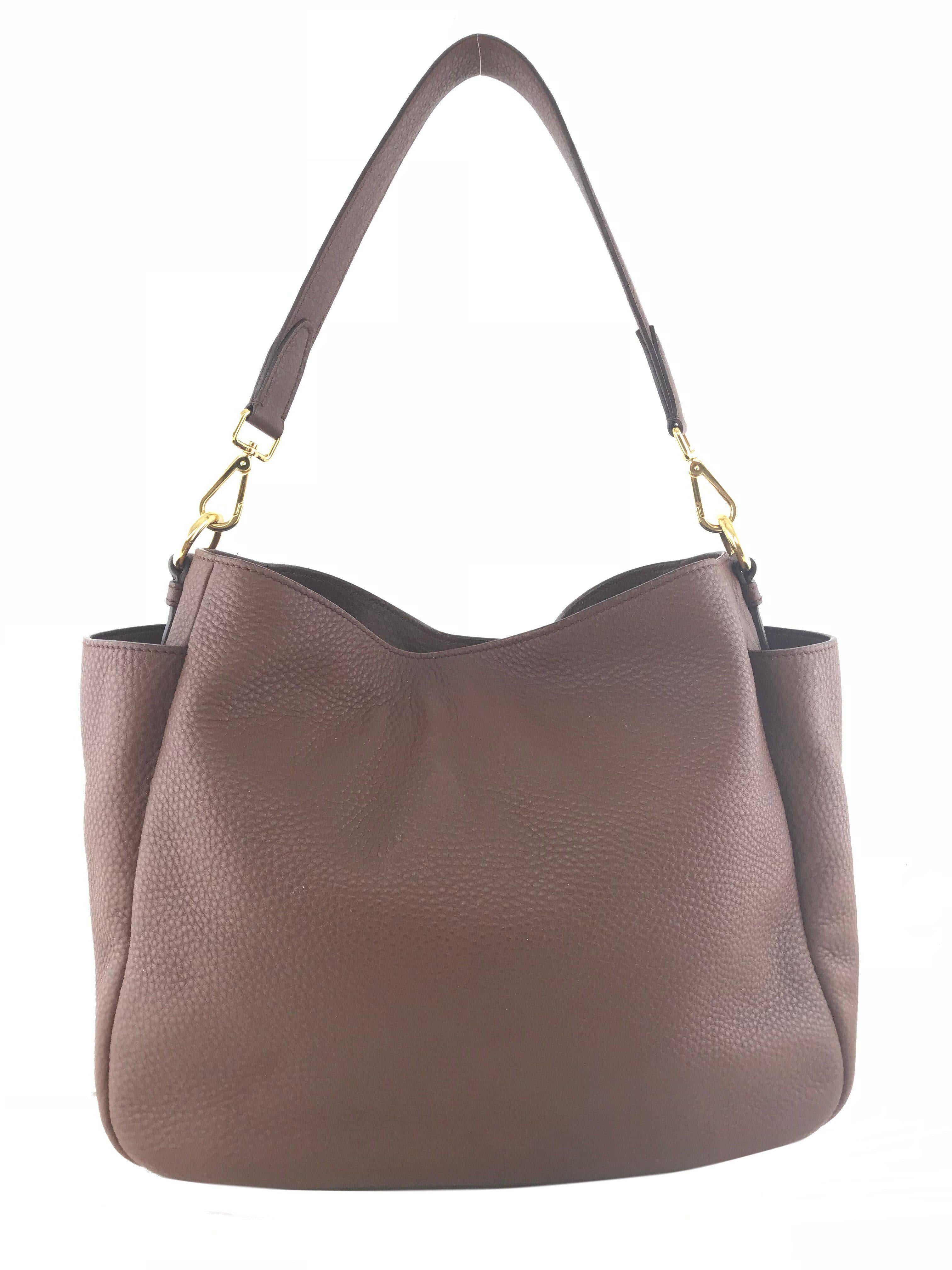 Prada Vitello Daino Leather Side-Pocket Hobo Bag