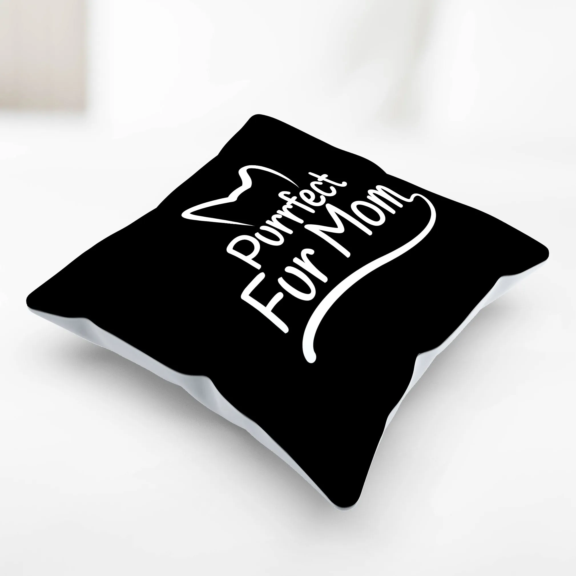 Purrfect Fur Mom Pillow Cover