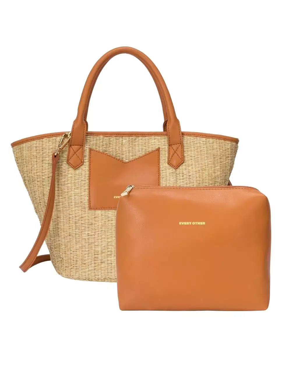 Rattan Bucket Bag - Tan