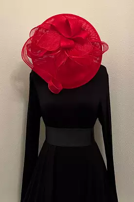 Red Fascinator Hat