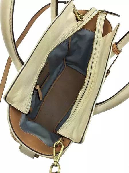 Reed Krakoff Atlantique Straw Leather Colorblock Tote Bag