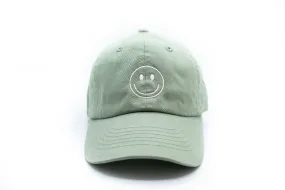 Rey to Z - Dusty Sage Smiley Face Hat (1Y-4Y)