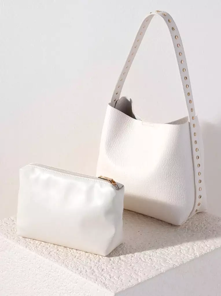 Ryker Bucket Bag in Ivory