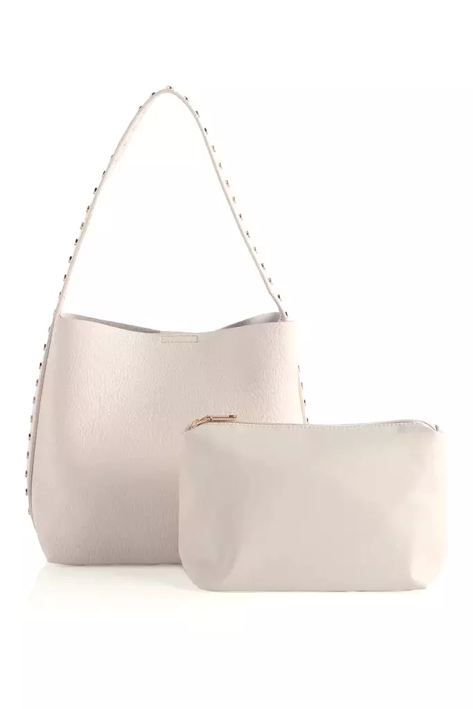 Ryker Bucket Bag in Ivory